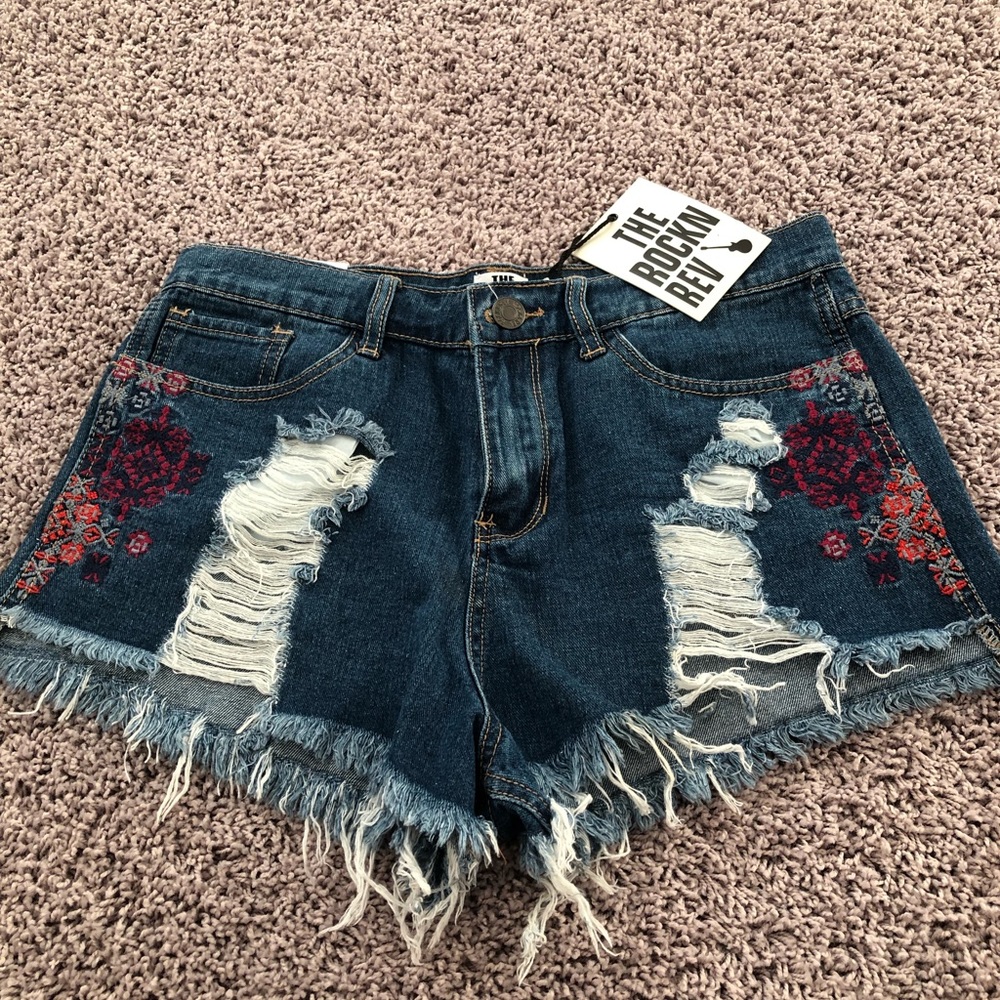 The Rockn Rev denim shorts
